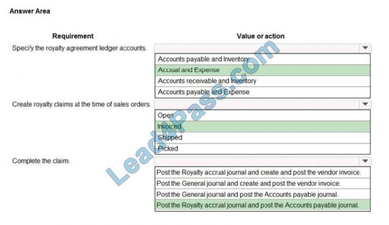 Exam MB-330 Topics